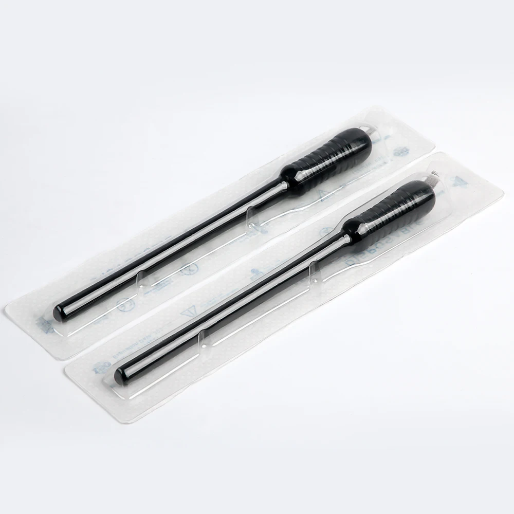 

Lushcolor OEM Black 16 Pin Eyebrow Microblading Tattoo Pen Sketch Brows Disposable Manual Pen Factory