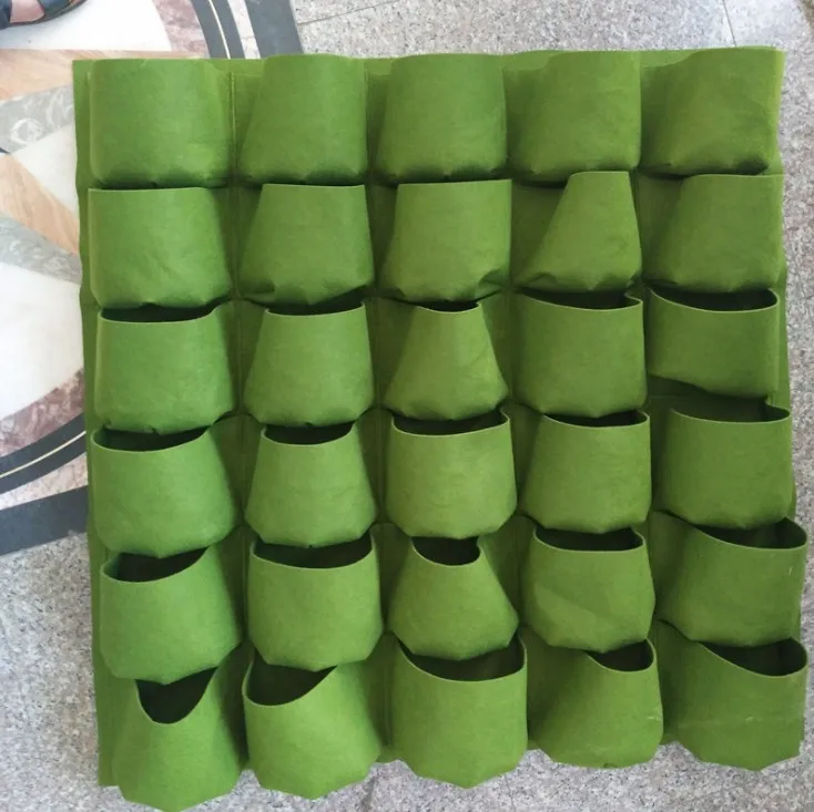 Wholesale 20 Pockets Vertical Garden Felt Bag Felt Planting Grow Pot