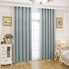 Good Sell 100% Polyester Grommet Luxury Solid Curtain Fabric Many Colors For Office Window