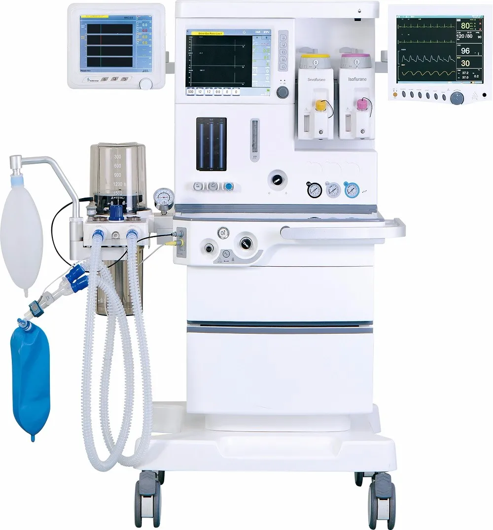 S6100PLUS hospital use anesthesia led headlight tonometer nitrous oxide system with Anesthesia machine workstation china