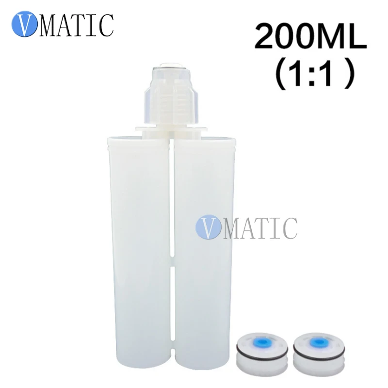 

Free Shipping 200ml Ratio 1:1 Disposable Plastic Empty Cartridge for Caulking Gun