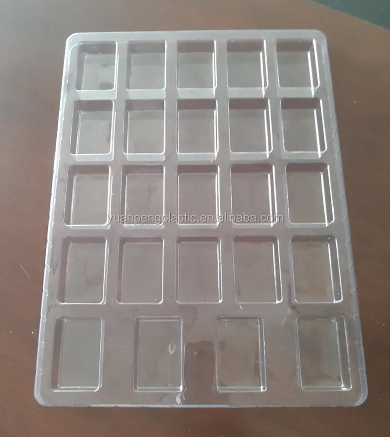 Customized Vacuum Formed Plastic Insert Tray For Chocolate Box