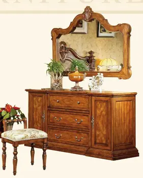 American Classical Solid Wood Dresser With Mirror Elegant Design Bedroom Furniture Sets American Style Bedroom Sets B14054 Buy Antique Wood