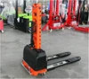 Limited speed functionhand electrical hydraulic Pallet Stacker truck with self-lift stacker