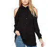 zm34100a latest blouse design pattern wholesale lady long sleeve t shirts
