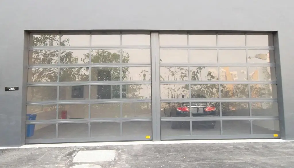 Aluminum Clear View Acrylic Plastic Garage Door With Frame - Buy