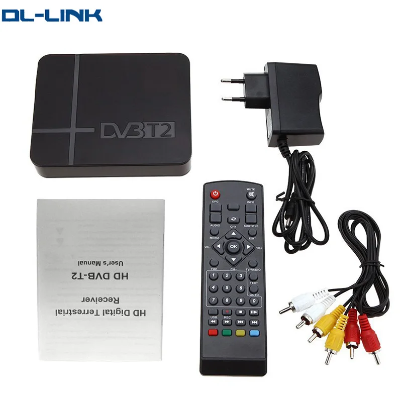 

K2 hd DVB-T2 fta software upgrade digital international satellite tv receiver, Black