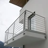 JBD indoor stair railings banisters black metal deck balusters for staircases