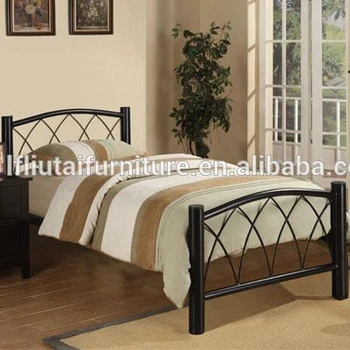 Fashional Metal Bed With Black Powder Coating Double Bed Bedroom Furniture Buy Double Bed With Storage Powder Coating Metal Bed Double Bed Designs