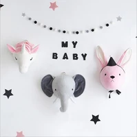 

INS Hot Sell Hanging Wall Decoration for Children Bedroom Plush Ornament Elephant Shape