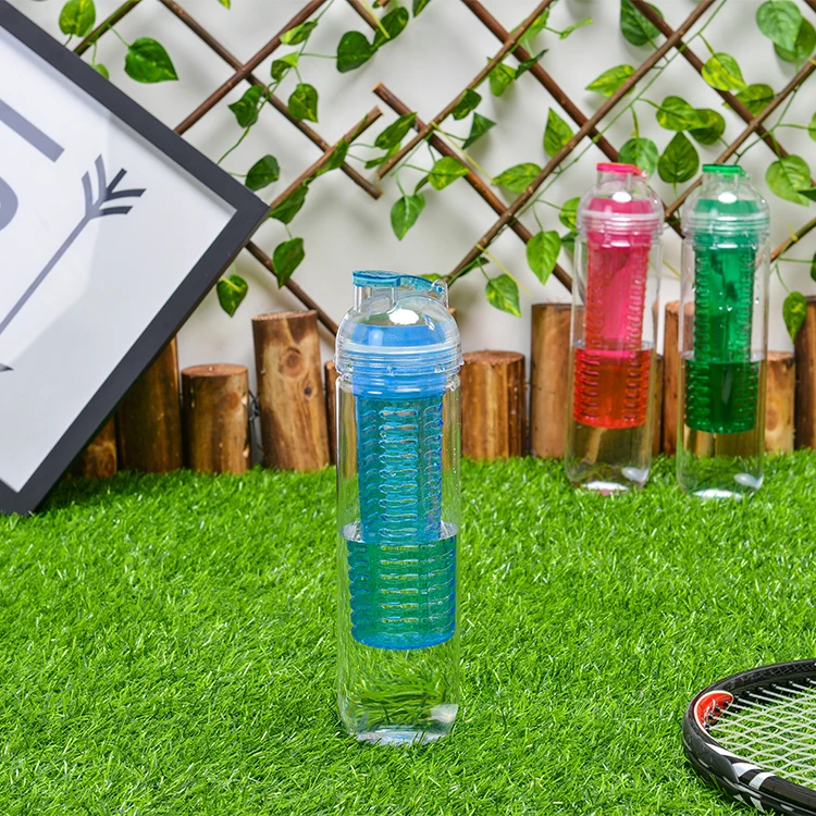 High Quality OEM Fashion BPA Free Fruit Infuser Clear Bottle