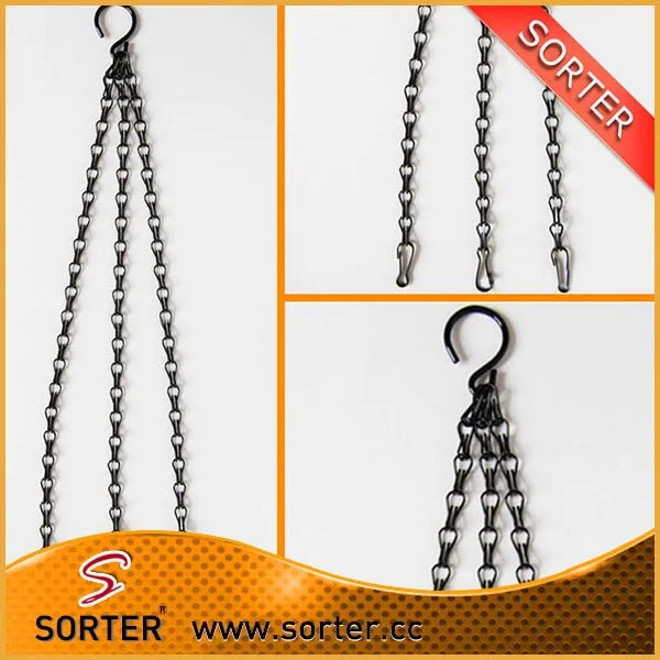 Metallic Double Hook Chain And Hanging Basket Chain Buy Metallic
