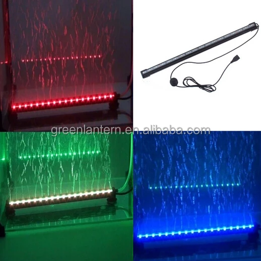 Nuevo diseño rgb colorida burbuja de aire acuario led light ... Cortinas Coloridas diseño
