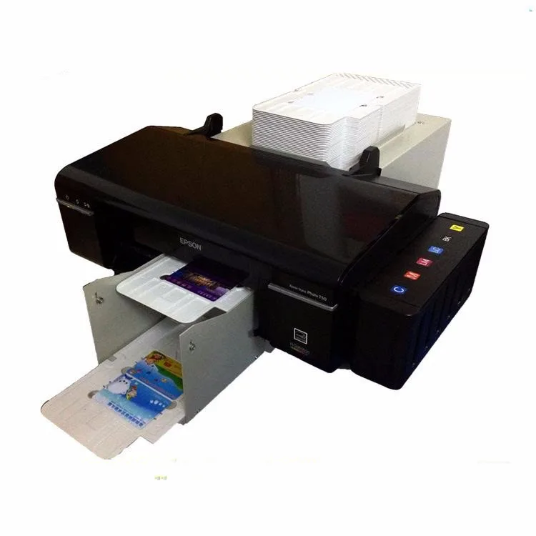 

Continuous Print Smart ID Card Printer for Epson L805 PVC Card Printer, Bk, c, m, y, lc, lm