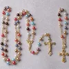 Multi-Color pearl Glass Rosary beads set