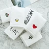 Cheap custom personalized 100% cotton wash towels hand towel with logo