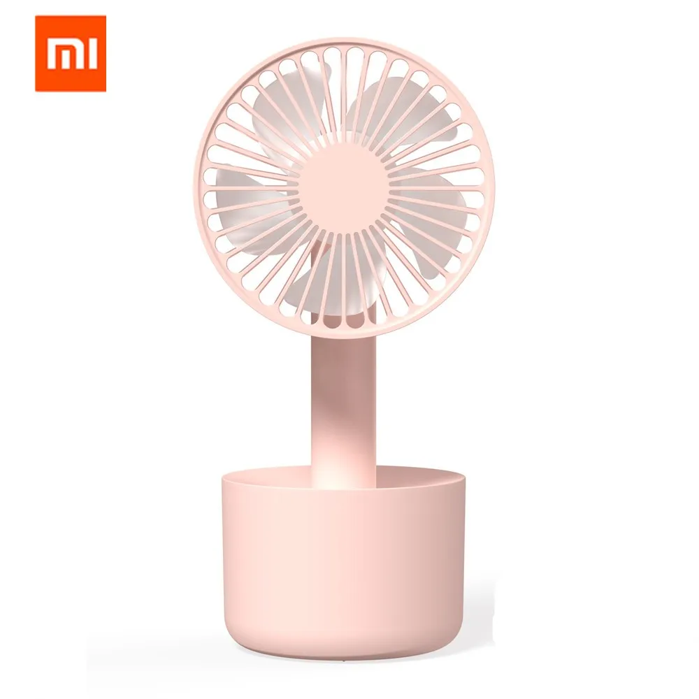

xiaomi mijia 3life Rechargeable Mini USB Handheld Fan with base For Travelling Outdoor Office Creative 3 Speed Cooling Fan, N/a