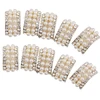 High Quality Flatback Pearl Rhinestone Embellishment Button