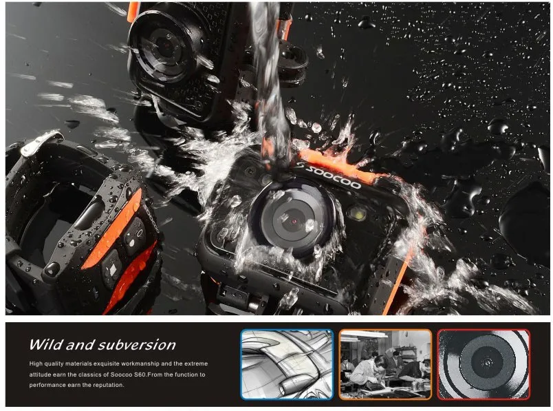 Original SOOCOO S60 1080P Sports Action Video Camera Waterproof 60m WiFi GoPro