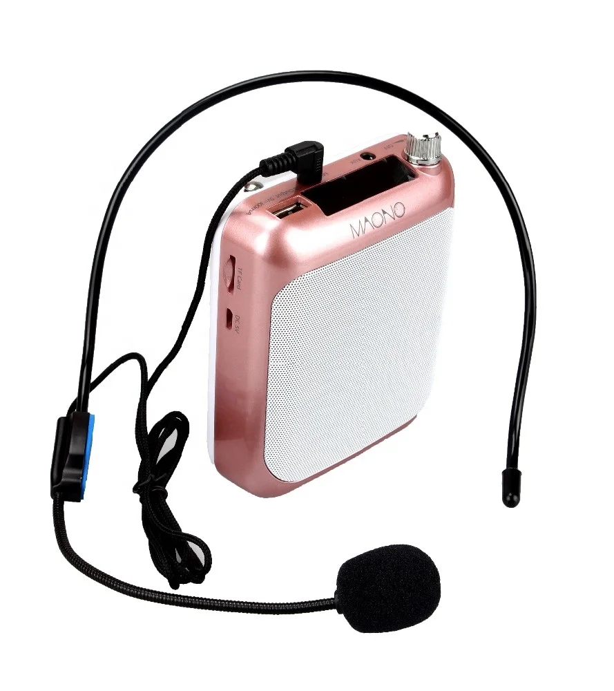 

Cheap colorful built-in Lithium battery PA system wireless microphone for teachers, Pink