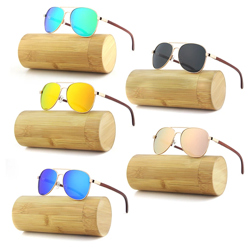 

cat 3 uv400 promotion women men fashion custom design your own quality aviation metal wood sunglasses
