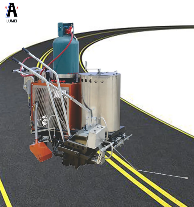 
self propelled thermoplastic road marking paint brush making machine 