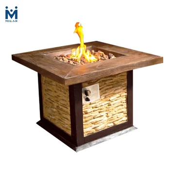 40k Btu Home Used Outdoor Warming Gas Fire Pit Table View Outdoor