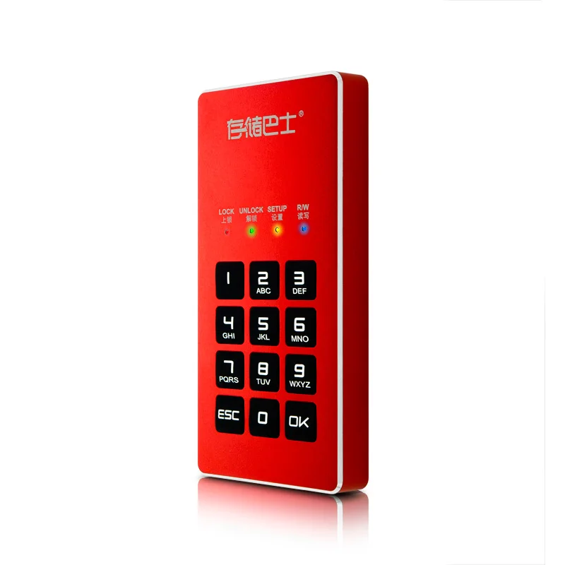 

Datage 1.8INCH USB3.0 Pocket Encryption mSATA SSD Hard Drive, Black;silver;red;gold
