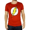 2016 latest red man's screen printed tshirts with flash