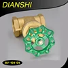 chinese imports wholesale brass gate valve with green handwheel