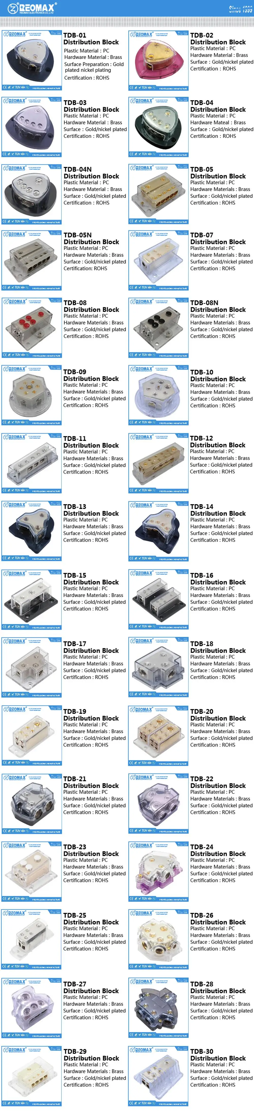Battery Power Block Car Audio Video Power Distribution Block Buy Auto