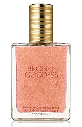 bronze goddess shimmering body oil spray