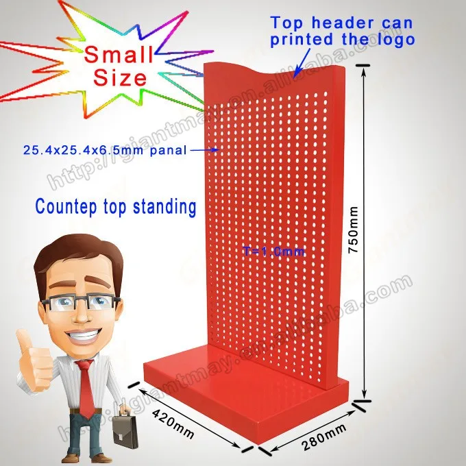 Metal Pegboard Tabletop Hanging Display Stand Buy Pegboard Tabletop