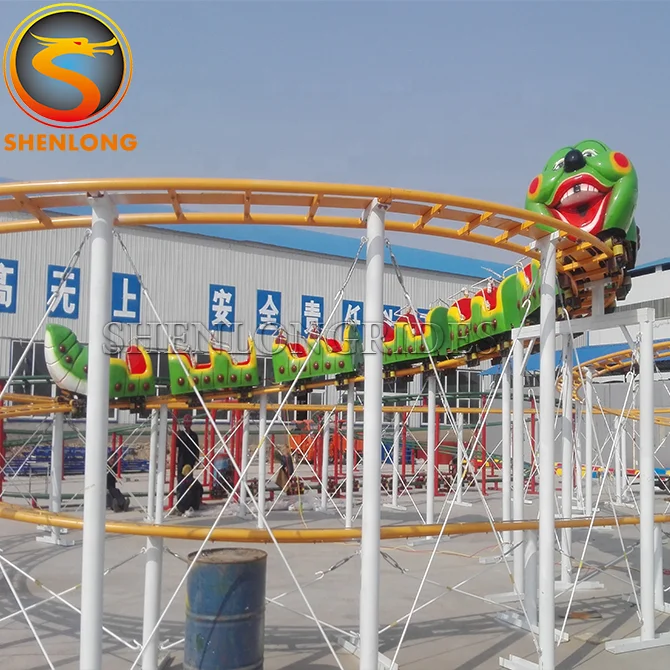 Factory Price Theme Park Ride Backyard Kids Wacky Worm Game Small Roller Coaster