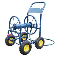 

Garden Water Sturdy Cart Stand Up 100M Water Yardwork Hasel Hose Reel Irrigation System