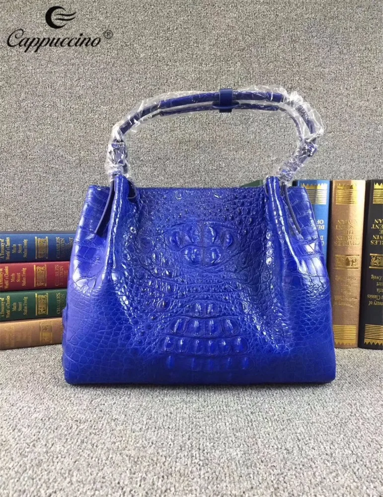 

Grad A Quality Exotic Crocodile Leather Women Handbag, More color