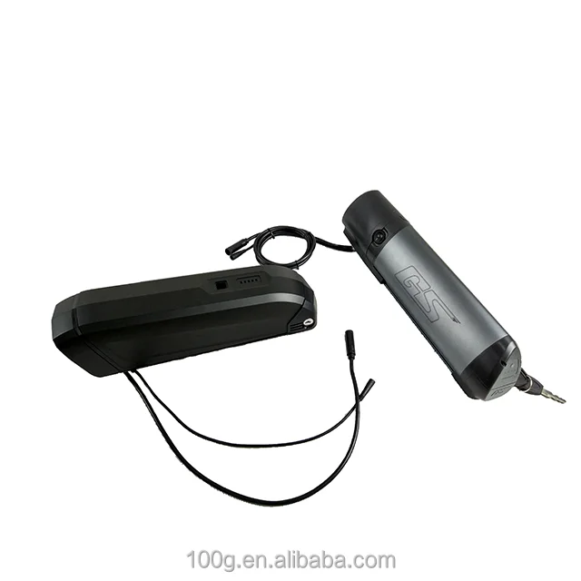 

Good looking colourful bottle shape ebike battery outside 18650 lithium, Black;silver;blue;etc.