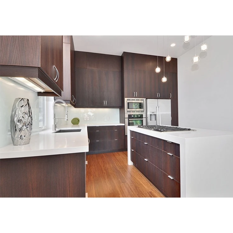 particle board modern design Melamine kitchen cabinet