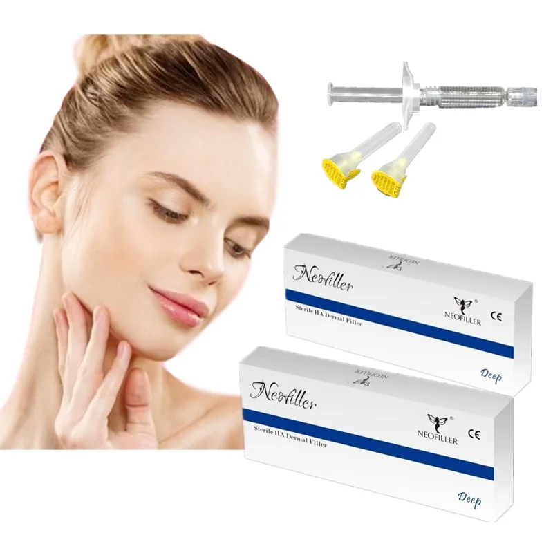 

1ml 2ml Free shipping Hyaluronic Acid injectable dermal fillers for the face, Transparent