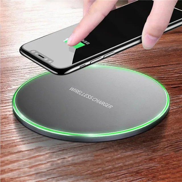 

Fast Wireless Charger Qi Charging pad For Samsung Galaxy S7 edge S8 Note8 for iPhone 8 Plus, Black;silver;white