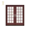 Aluminum glass patio Exterior french door glass inserts french door wholesale Balcony Kitchen Double Glass Aluminum French Door