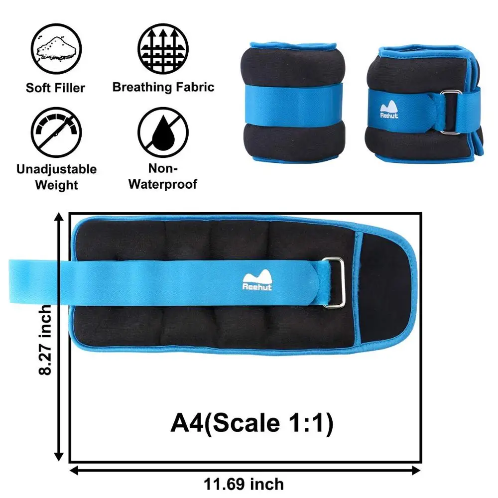 
2018 best sale cheap ningbo Premium Ankle Weights Set with Adjustable weight loss health and fitness training jogging wear 