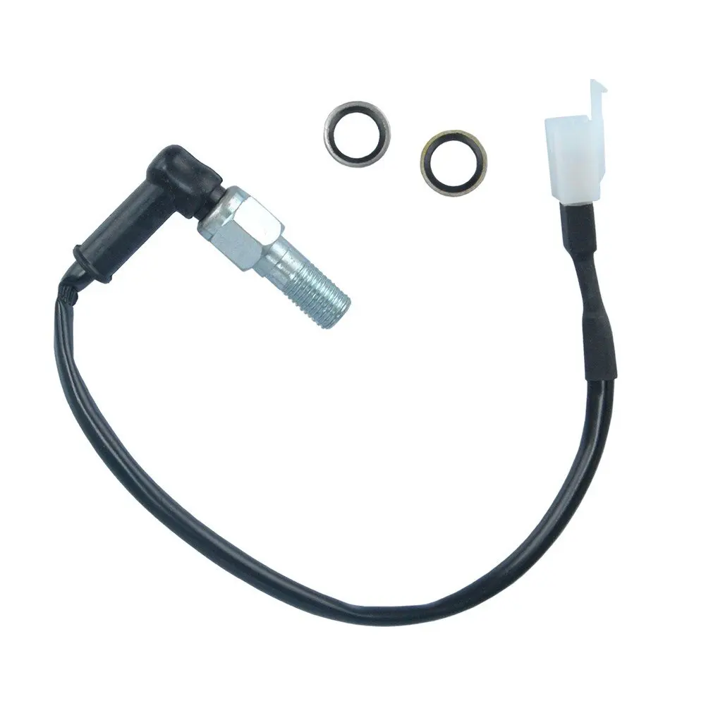 Lefossi Motorcycle Universal M10x1.00mm Banjo Bolt Brake Light Switch Fit Hydraulic Front Brake Clutch Pressure Callipers Cylinder Pump