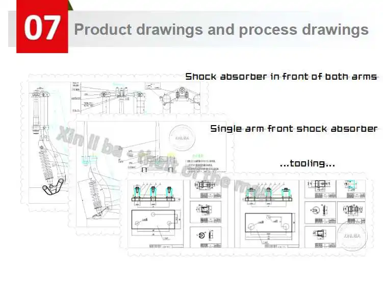 tricycle parts longrui 5 front shock absorber for motorcycle