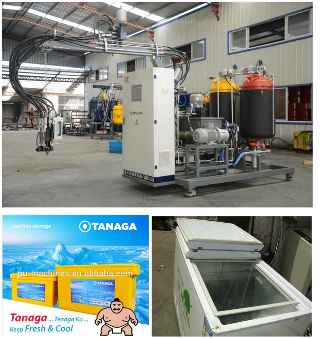 โฟม Pu เครื่อง/polyurethane Injection Machine/pu ฉีดเครื่อง Coolbox ...