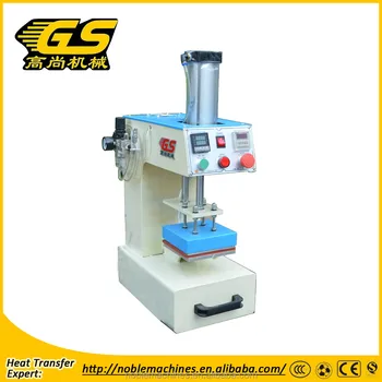 Small Pneumatic Heat Press Machine Logo Leather Embossed Label Printing