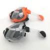 New Design Free Breathing China Factory Liquid Silicone+pc Go-pro Mount Unfolding Ski Face Anti Leak Dive Mask Snorkel Supplier