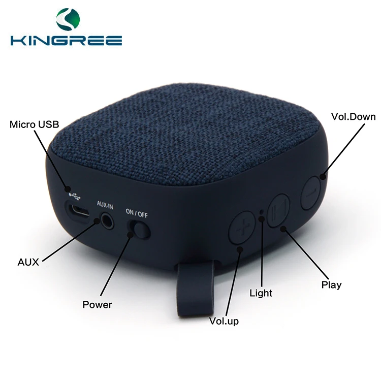 Portable Bluetooth Speaker With FM Radio Mic Hands Free Function - ANKUX.COM