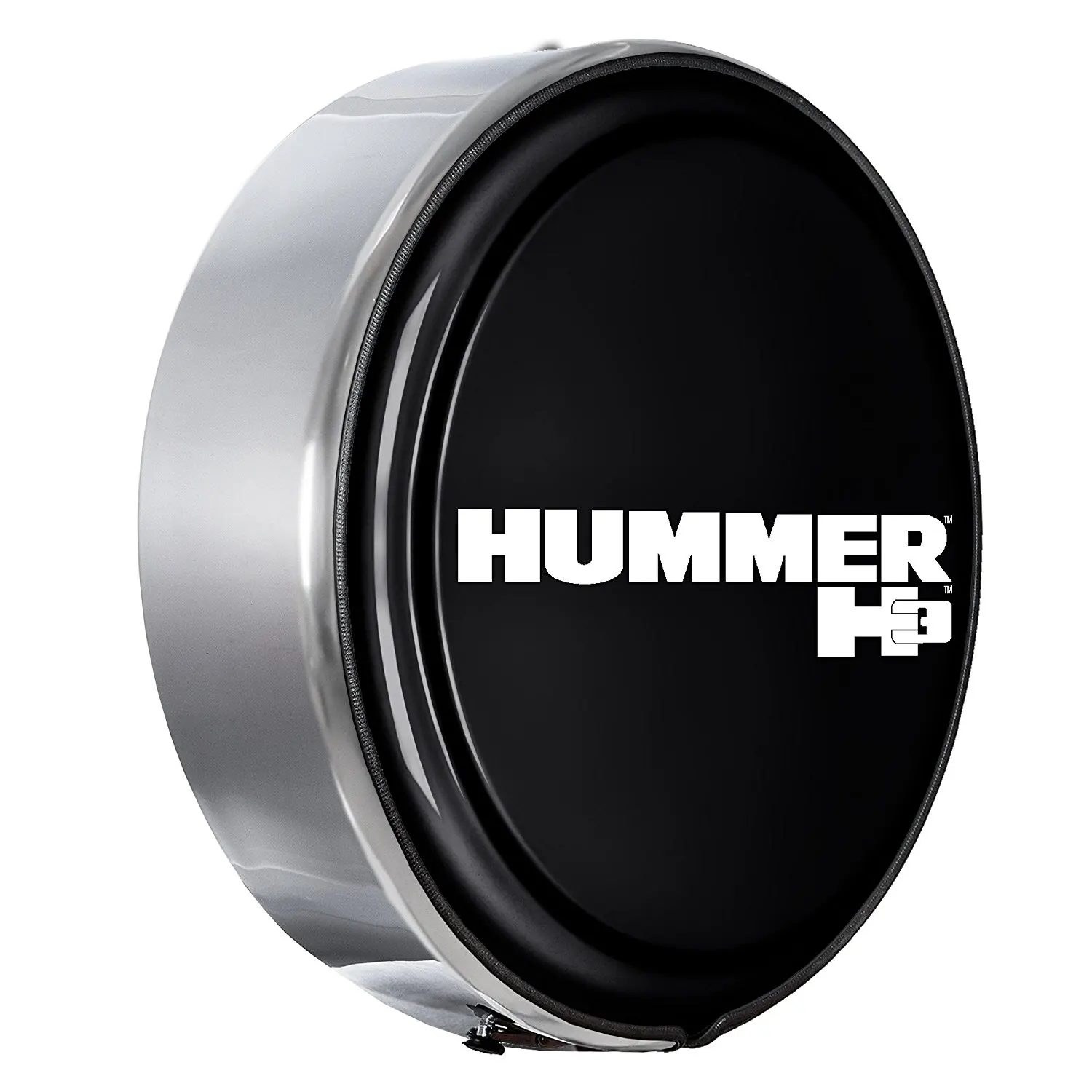 Hard Plastic Face /& Fabric Vinyl Band 33 Rigid Tire Cover Hummer H3 Logo