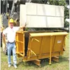 large concrete block forms of steel